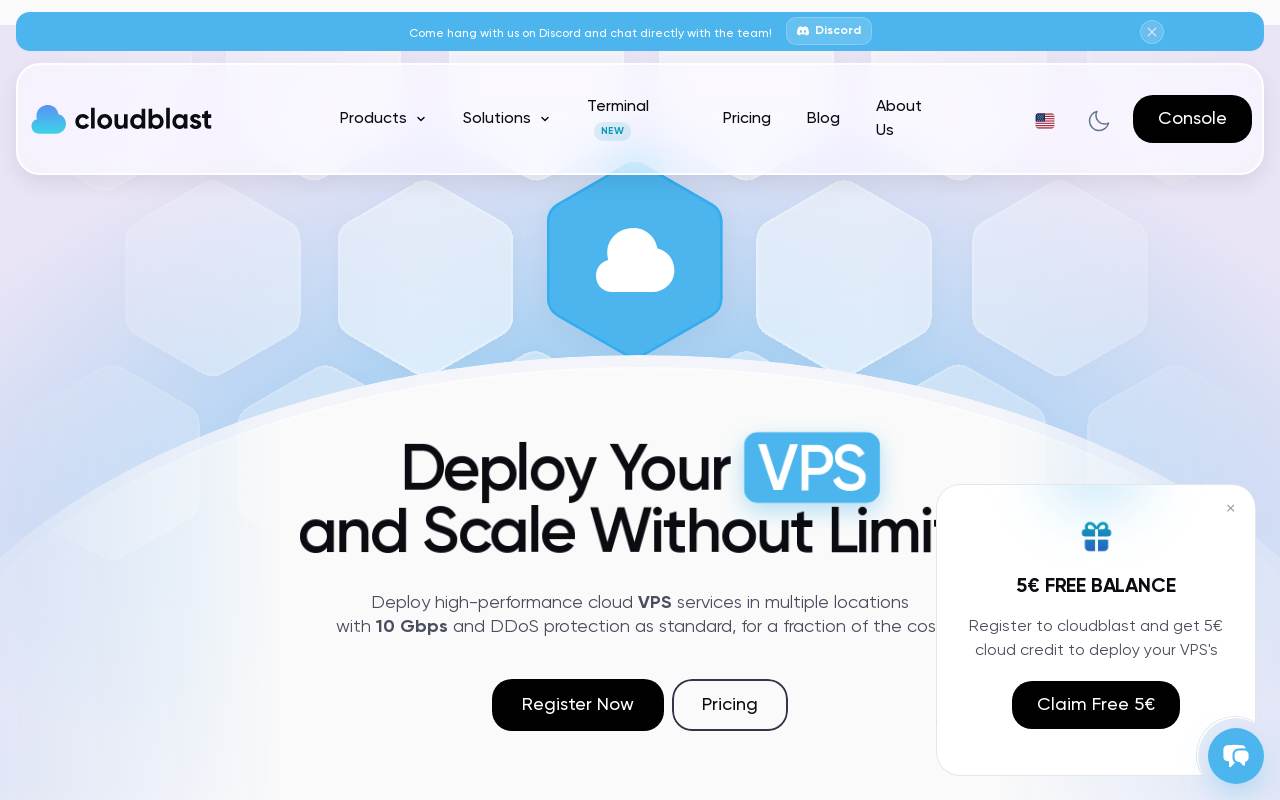 CloudBlast 官网截图